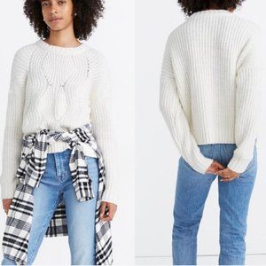 Madewell Everett Rib-Play Pullover Sweater Small